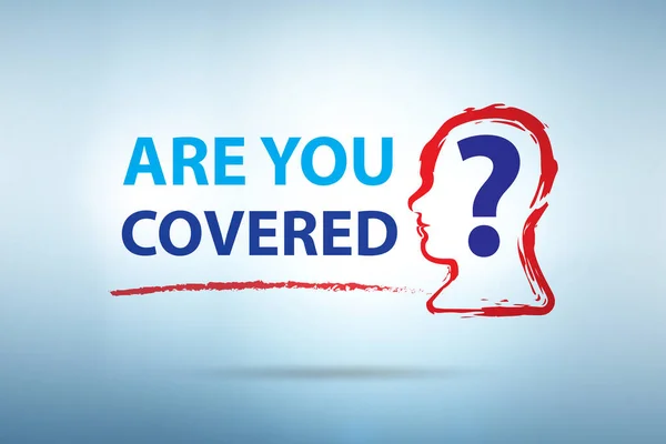 Comprehensive insurance concept with the question
