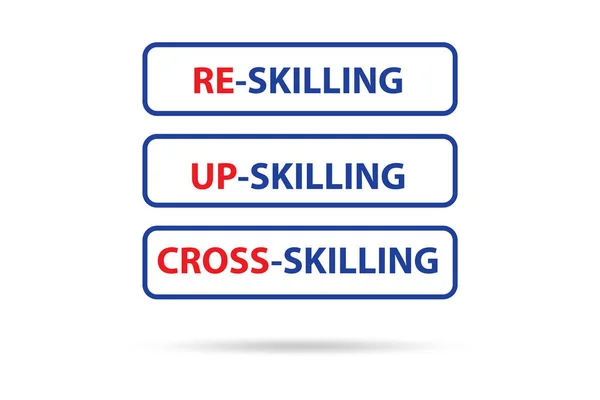 Skilling Upskilling Learning Concept — Stockfoto