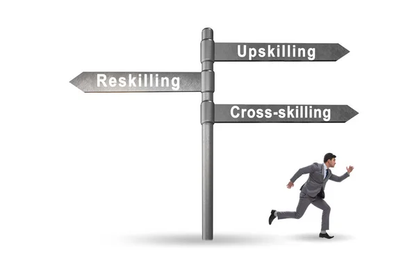 Crossroads Choosing Skilling Skilling — Stockfoto