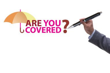Comprehensive insurance concept with the question