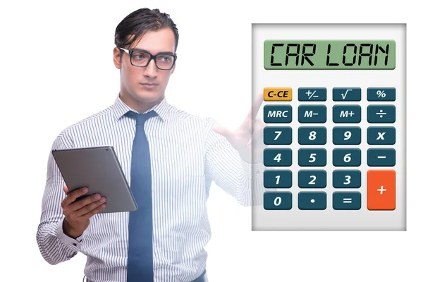 Concept Car Loan Calculator — Stock Photo, Image