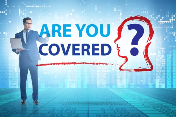 Insurance Concept Question You Covered — Stok fotoğraf
