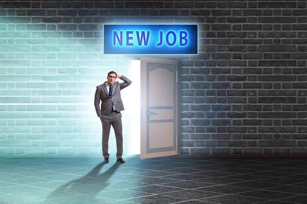 New Job Concept Open Door — Stock Photo, Image