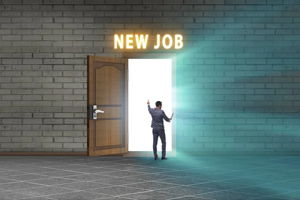 New Job Concept Open Door — Stock Photo, Image