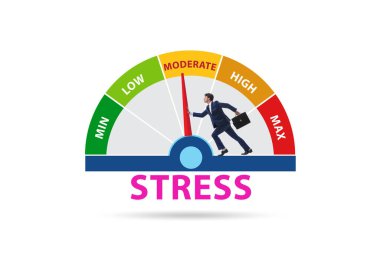 İş adamında stres ölçer kavramı