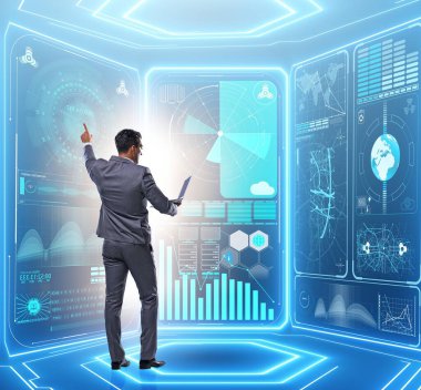 Büyük veri yönetimi kavramındaki işadamı