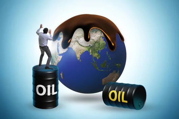 Begreppet Global Oljeverksamhet — Stockfoto