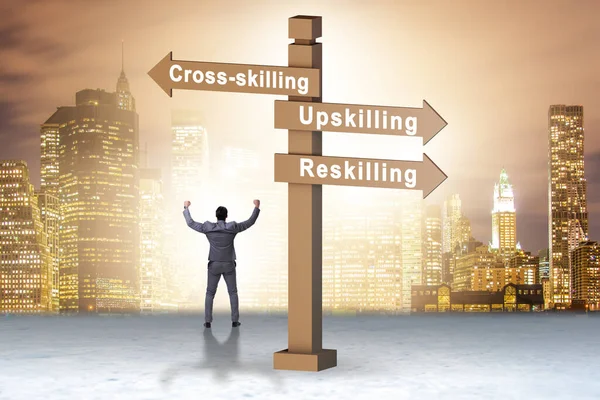 Crossroads Choosing Skilling Skilling — Foto Stock