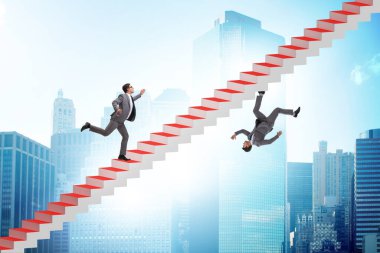 Second career concept with the two businessmen