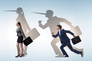 İş adamları ve burunla ilgili yalan kavramı