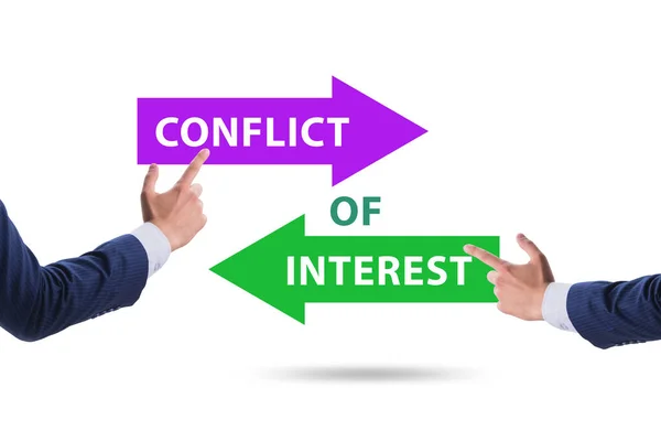 Conflict Interest Concept Ethical Business — Stockfoto