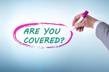 Comprehensive insurance concept with the question