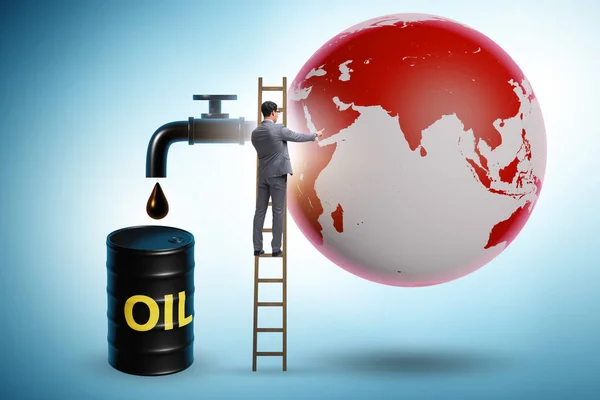 Küresel Petrol Işi Kavramı — Stok fotoğraf
