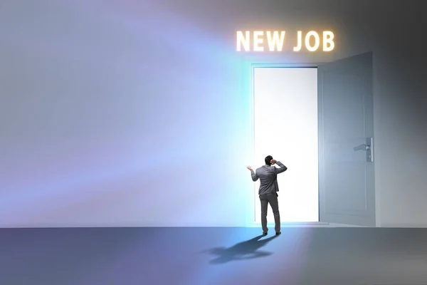 New Job Concept Open Door — Stock fotografie