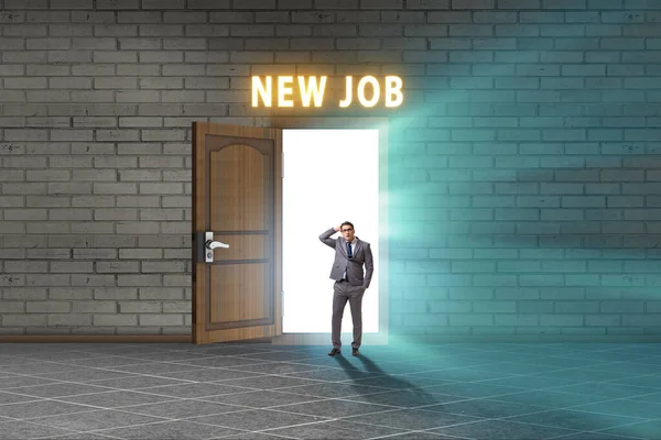 New Job Concept Open Door — Foto Stock