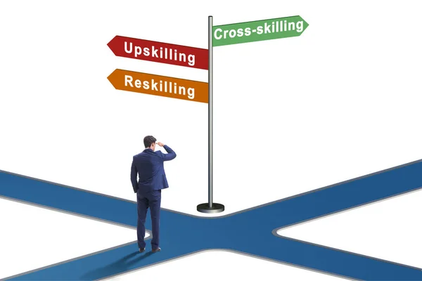 Crossroads Choosing Skilling Skilling — Fotografia de Stock