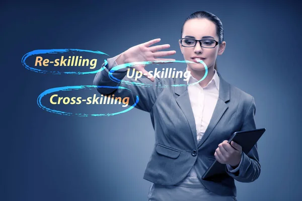 Skilling Upskilling Learning Concept — 스톡 사진