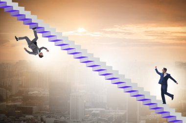 Second career concept with the two businessmen