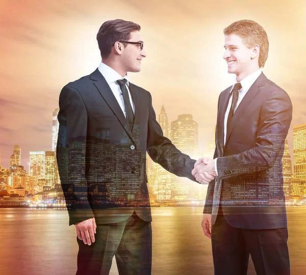 Businessman Shaking Hands Agreement — Stock Photo, Image