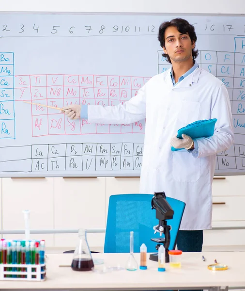 Young Chemist Working Lab — Stock Photo, Image