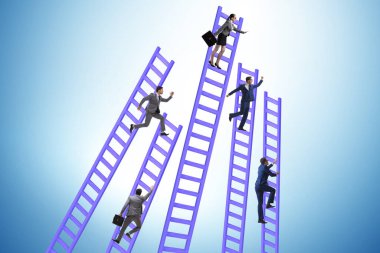 Concept of the many different careers