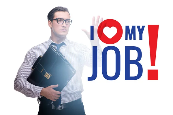 Love Job Concept Businessman — Stockfoto