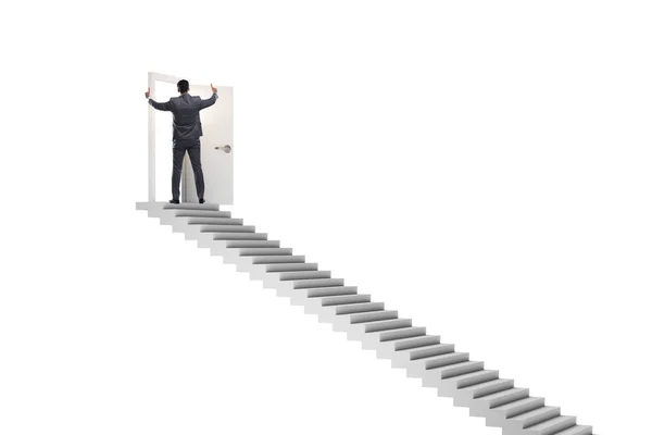 Концепция Лестницы Ведущей Наверх — стоковое фото