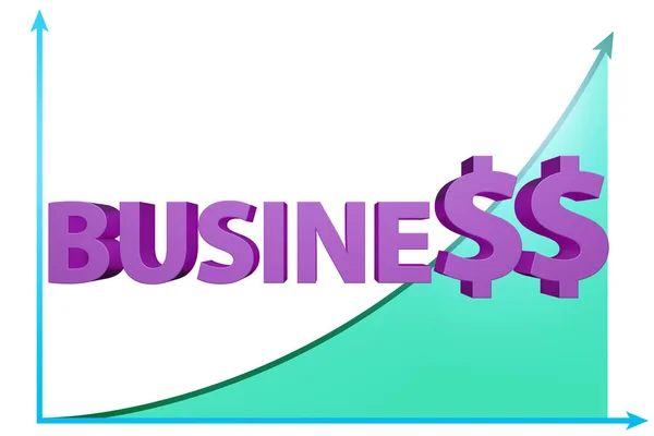 Concept Growing Business Chart — Photo