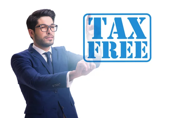 Tax Free Shopping Concept Businessman — Stock Photo, Image