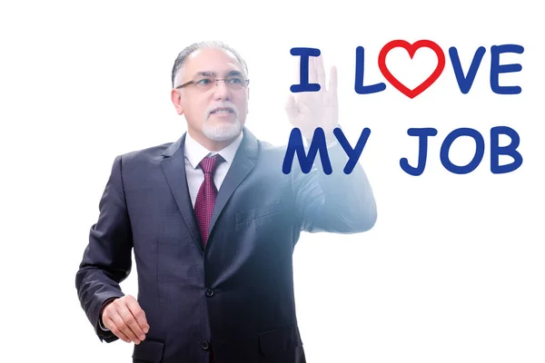 Love Job Concept Businessman — Stock Photo, Image