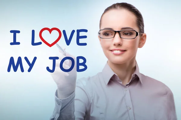 Love Job Concept Businesswoman — Stock fotografie