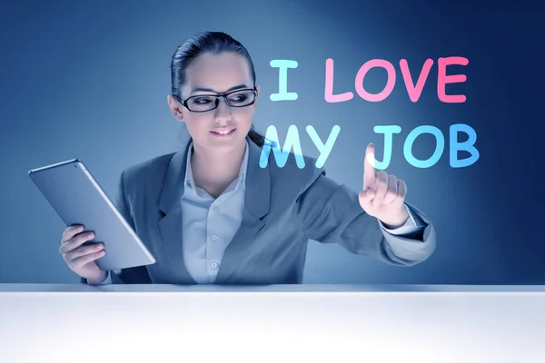 Love Job Concept Businesswoman —  Fotos de Stock