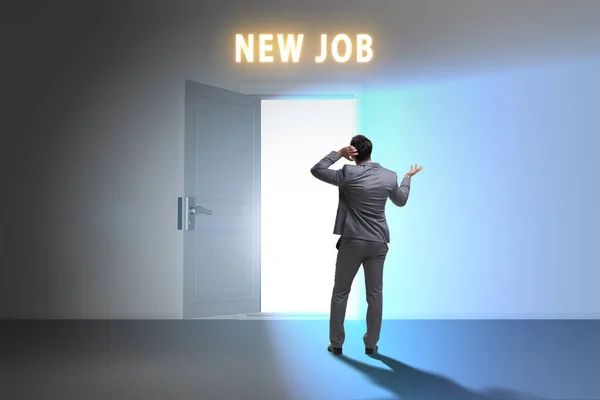 New Job Concept Open Door — Photo