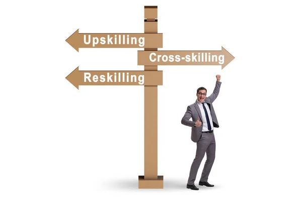 Crossroads Choosing Skilling Skilling — Foto de Stock
