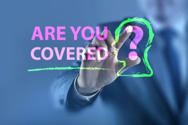 Comprehensive insurance concept with the question