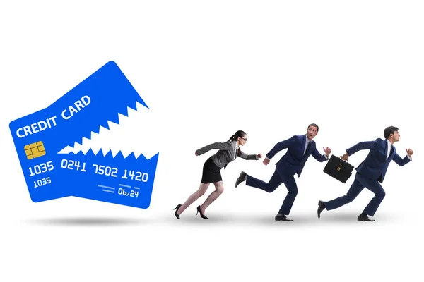 Business People Credit Card Debt Concept — 图库照片