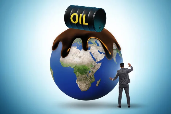 Concept Van Wereldwijde Olie Industrie — Stockfoto