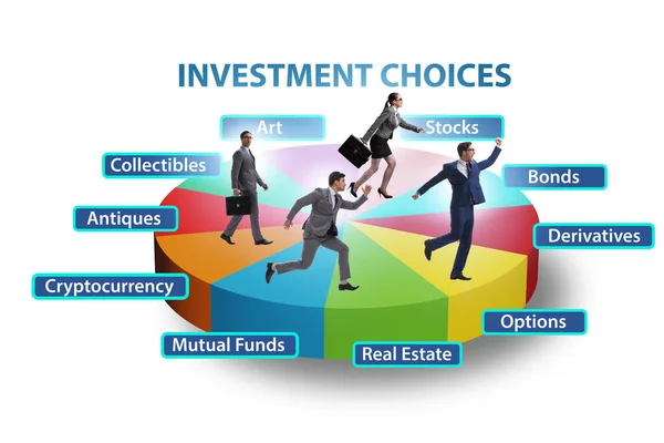Concept Various Financial Investment Options — Stock Photo, Image