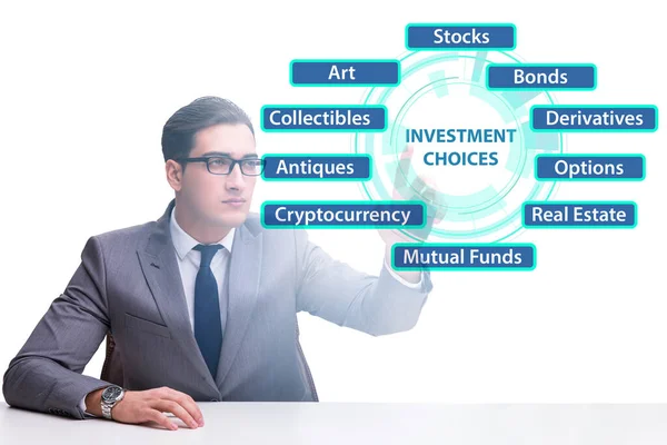 Concept Various Financial Investment Options — Stok fotoğraf