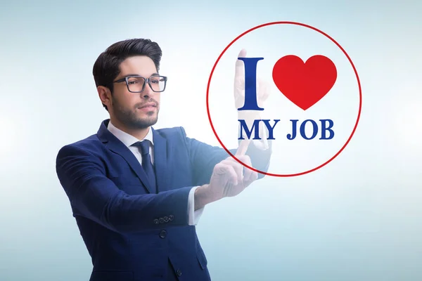 Love Job Concept Businessman — Stock fotografie