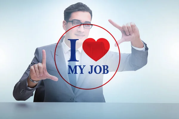 Love Job Concept Businessman — Stok fotoğraf