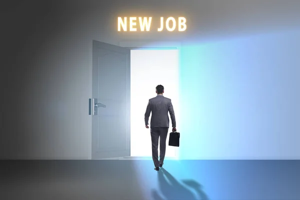 New Job Concept Open Door —  Fotos de Stock