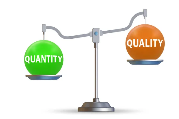 Concept Trade Quality Quantity — Foto Stock