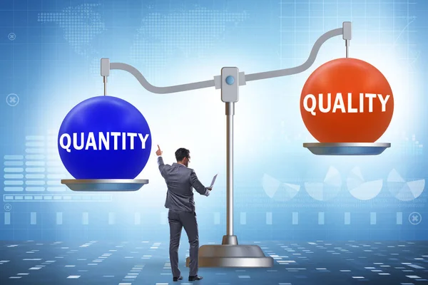 Concept Trade Quality Quantity — ストック写真
