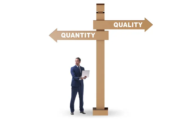 Concept Trade Quality Quantity — Stock Photo, Image