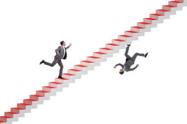 Second career concept with the two businessmen