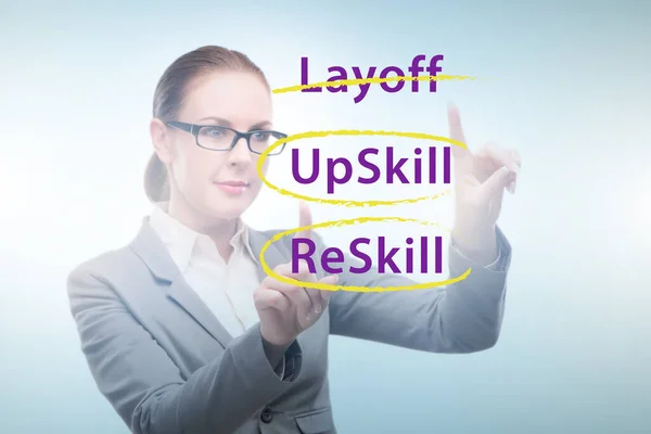 Skilling Upskilling Learning Concept — Foto Stock