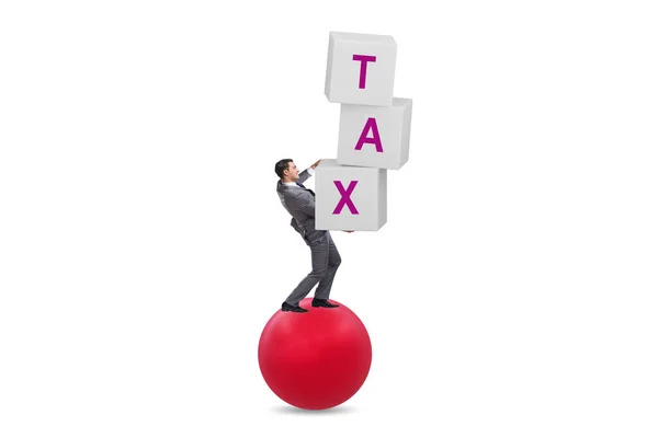 Податкова Концепція Бізнесменом — стокове фото