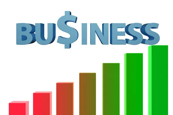 Concept Growing Business Chart — Photo
