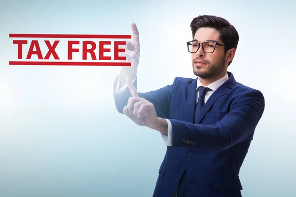 Tax Free Shopping Concept Businessman — Φωτογραφία Αρχείου